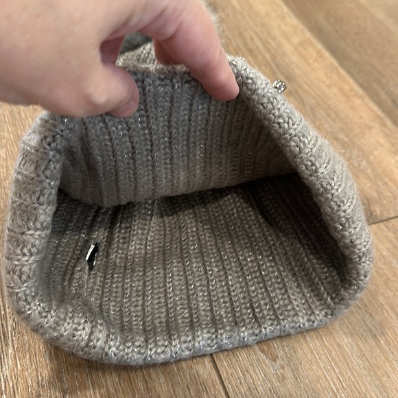 Like New Victoria’s Secret Winter Hat! Silver Sparkly with Pretty Embellishments - Picture 4 of 8